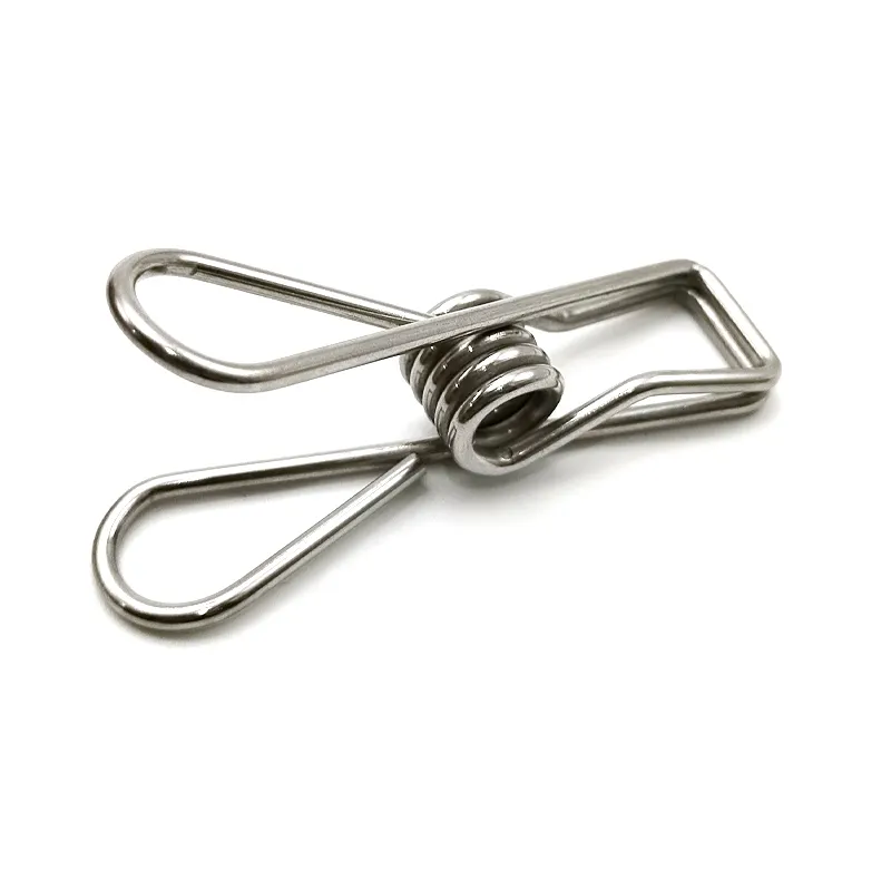 Stainless Steel special-shaped torsion spring clamp Clothes Pegs Hanging Pins Clips