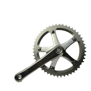 Juego de bielas de bicicleta de piñón fijo de 48T y para rueda de cadena mecanizada para bicicletas <span class=keywords><strong>Fixie</strong></span>, caja de embalaje para manivela de bicicleta y rueda de cadena - Product Image 4