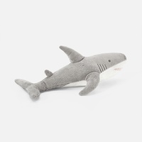 Peluche Requin Géant Gris en Coton PP Rembourré – Coussin Compagnon Animal Marin – Cadeau Unisexe pour Enfants