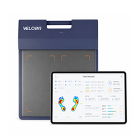 Escáner de Presión Plantar VELORA, Sistema de Medición de Presión del Pie, Pantalla Externa de 13 Pulgadas, Sensor Piezoresistivo, Plantillas