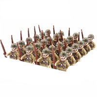 WW2 militaire Mini soldat Figure armée arme soldat allemand soviétique USA rmy bloc de construction jouets