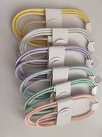 Kabel Pengisian Cepat Tipe-C Tipe-C Model Kepang Konduktor Tembaga Komposit 3A Pengisian Super Cepat untuk Ponsel (iPhone) Bahan Nilon