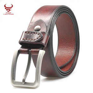 Boucle ardillon en alliage personnalisé pour hommes d'affaires Ceintures à la taille Boucle à griffes Ceintures en <span class=keywords><strong>cuir</strong></span> véritable de vache pour hommes - Product Image 6
