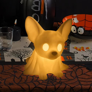 ของตกแต่งฮาโลวีน หมาผีเรืองแสงน่ารัก ไฟ LED ของประดับรูปสุนัข ของชำร่วยงานธีมสัตว์เลี้ยง ของตกแต่งบ้าน ของตกแต่งฮาโลวีนปี 2025 - Product Image 6