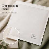 Sac d'emballage pour vêtements en papier coton avec logo personnalisé, organisation de kits et boîtes d'abonnement pour vêtements, options de taille personnalisées
