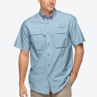 Toptan Erkek Tropicwear Taktiksel Yürüyüş Gömleği Kısa Kollu Düğmeli Yaka Açık Hava Gömleği