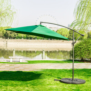 Dingku Banana Umbrella 3M Round Manual Lift Rotational Tilt Courtyard Garden Outdoor Use - Product Image 3