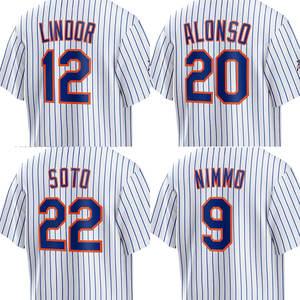 ジャージ20 Alonso 22 Soto 12 Lindor卸売ジャージ - Product Image 1