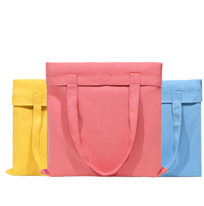 Bolsa de tela de algodón impresa personalizada con patrón geométrico ecológico para compras, con opción de personalización. - Product Image 4