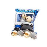 Coussin tendance en forme de collation, coussin décoratif, grand sac de jouets en peluche, poupées lapin et cochon, animaux, cadeaux d'anniversaire