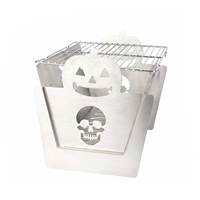 Barbecue à Charbon Portable Pliable en Acier Inoxydable pour Camping
