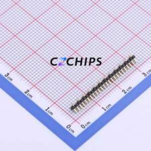 X1311WVS-24J-C18D42R1 Pin Header SMD,P=1.27mm Connector ( Pin Structure: 1x24P )( Pitch: 1.27mm )( Row Spacing: 1.27mm ) - Product Image 2