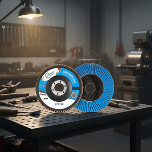 Disque à lamelles classique Fervi Zircocer 115 mm sans fer pour ponçage de l'acier inoxydable - Product Image 2