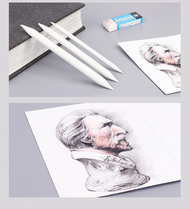BOMEIJIA Set di 6 Penne per Carta di Riso Bianca, Pennarelli Dedicati per Schizzi su Carta Bianca, Set di Gomme per Carta Artistica per Vendita all'Ingrosso - Product Image 4