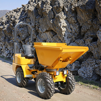 Heracles Mini-Dumper Truck 4WD 4x4 Farm Wheel Loader Front Loader Gear 1000kg Charge Utile 0.6m Capacité du godet pour l'agriculture