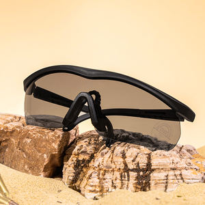 सामरिक गोगल्स एस एयरसॉफ्ट विंडप्रूफ शूटिंग चश्मा एचडी 3 लेंस मोटोक्रॉस मोटरसाइकिल पर्वतारोहण सुरक्षित चश्मा - Product Image 1