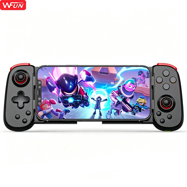 WFUN Type-C Mobile Gaming Controller for Android& iPhone 15 Series Plug and Play Gamepad with Hall Effect Joysticks/Hall Trigger