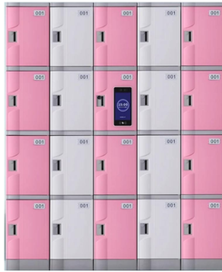 Casier électronique intelligent en plastique durable et moderne, personnalisable, avec écran numérique, pour salles de sport et écoles - Product Image 2