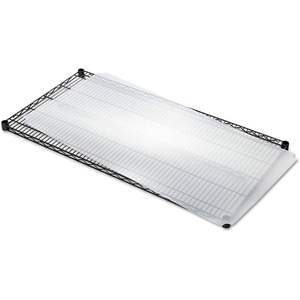 Alera ALESW59SL4824 Doublures transparentes en plastique pour étagères 48 po. X 24 pouces Lot de 4 pour étagères métalliques - Product Image 6