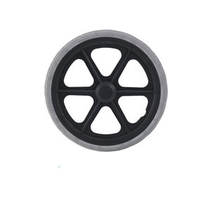 Roue pleine Yibaikang de 16 pouces (16*1.75) en caoutchouc sans air avec moyeu pour fauteuil roulant manuel – Pièces de rechange - Product Image 1