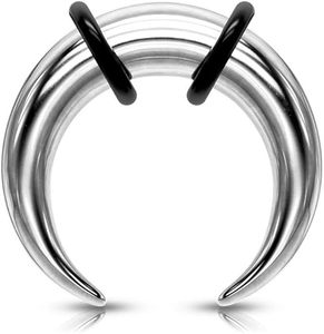 Anneaux de septum en titane F136, pinces coniques, anneaux en forme de C, croissant, pour septum nasal, Buffalo Stretcher, dilatateurs <span class=keywords><strong>d</strong></span>'oreille, calibres de piercing 10mm - Product Image 1