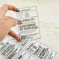 Autocollants de remerciement transparents personnalisés en or rose autocollants transparents étiquettes d'emballage transparentes