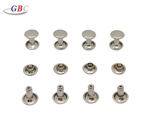 Đinh tán thép không gỉ 8mm hai đầu dùng cho quần áo, da, túi xách - Đinh tán trang trí kim loại rỗng - Product Image 4