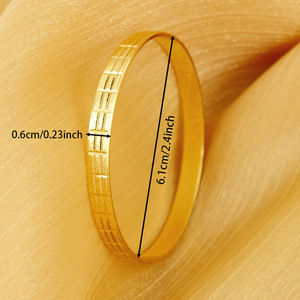 สินค้าดรอปชิปกำไลชุบทอง24K ดูไบสำหรับผู้หญิงกำไลทองดูไบดีไซน์ล่าสุด - Product Image 3