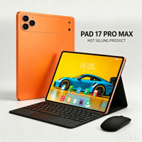 Tablette Android Pad 17 Pro avec garantie d'un an, écran HD 10,1 pouces, processeur double cœur Snapdragon 8 Gen3, 16 Go + 1 To, batterie 10000 mAh, appareil photo 16 MP + 32 MP, 5G