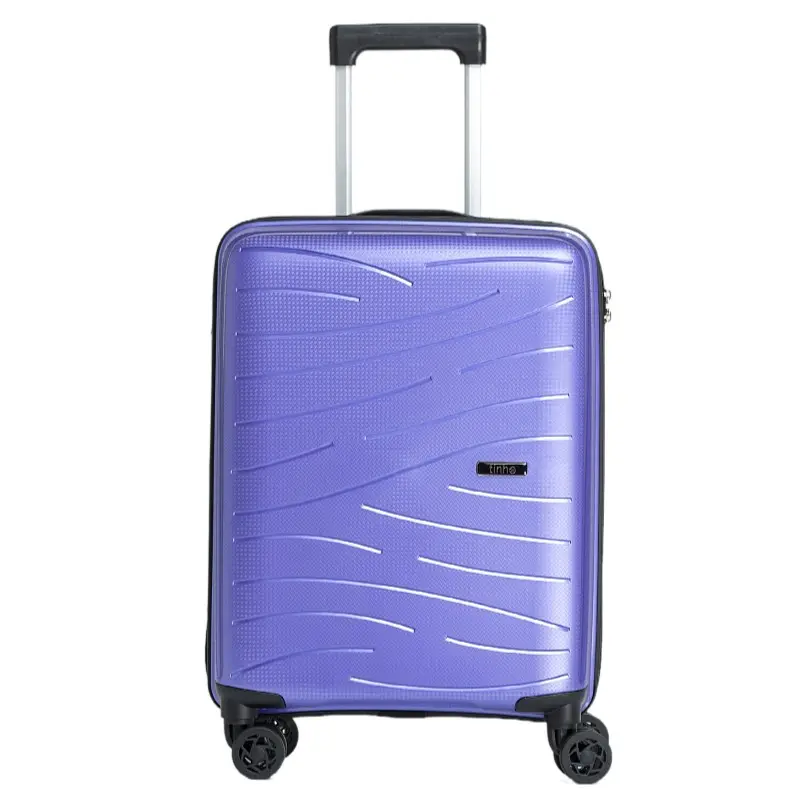 Sağlamlaştırılmış PP yüksek kalite el yapımı bagaj bavul TSA kilit unisex spinner bavul için 24 inç güçlü sert kabuk üzerinde taşımak