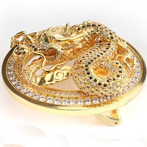 <span class=keywords><strong>Boucle</strong></span> <span class=keywords><strong>de</strong></span> <span class=keywords><strong>ceinture</strong></span> rétro personnalisée, en acier inoxydable, relief 3D, dragon, strass, cristal, largeur intérieure 40mm, haute qualité - Product Image 2