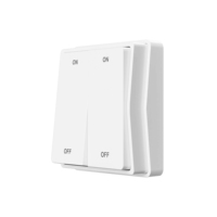 Mini Módulo de Interruptor Inteligente WiFi+433MHz de 2 Canales, Control por Aplicación TUYA, Autoalimentado, Sin Batería, Control Remoto Inalámbrico, Interruptor de Relé para PC de Uso Doméstico
