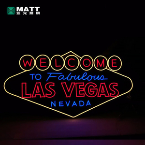 Dropshipping không có moq tùy chỉnh chào đón để Las Vegas Neon dấu hiệu cổ điển <span class=keywords><strong>LED</strong></span> Acrylic neon ánh sáng cho phòng ngủ thanh tường nghệ thuật trang trí nội thất - Product Image 3