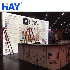 En gros Sublimation Double Face Rétro-Éclairage 10X20 Modulaire L'île Moderne Salon Commercial Stand Ensemble Ups - Product Image 3