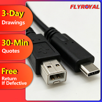 Câble Type-C USB-C câble USB mâle à USB-B mâle câble de charge rapide