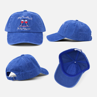 Gorra de Papá Bordada de Perfil Bajo de 6 Paneles, Sin Estructura, de Sarga de Algodón 100% Lavado, con Visera Curva y Hebilla Metálica, Calidad Premium de Fábrica
