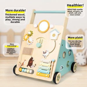 รถหัดเดินเด็ก ของเล่นไม้มอนเตสซอรี่ ของเล่นเสริมพัฒนาการเด็กเล็ก ได้รับการรับรองมาตรฐาน CE ลดราคาพิเศษ - Product Image 3