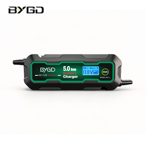 バッテリー修理およびメンテナー5Aバッテリー充電器 (LCDディスプレイ付き) <span class=keywords><strong>6V</strong></span>/12V鉛蓄電池充電器ハイパワーカー充電 - Product Image 1