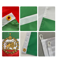 Banderas Personalizadas de Irán, Bandera Persa de 3x5 Pies con León Antiguo, Impresión Digital en Poliéster, Bandera Resistente para Campañas
