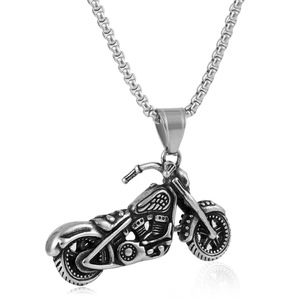Yunnique-collar con colgante de motocicleta de acero inoxidable para hombre, estilo Punk Retro, regalo, joyería, accesorio de moda - Product Image 4
