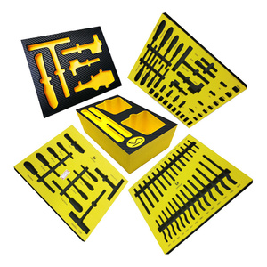 Tùy chỉnh đầy màu sắc bảo vệ gói bề mặt CNC chết cắt sợi carbon kết cấu <span class=keywords><strong>EVA</strong></span> bọt chèn cho hộp công cụ - Product Image 6