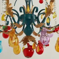 Suspension LED Dimmable en Fer et Verre, Style Feng Shui d'Asie du Sud-Est, pour Chambre d'Enfant, Design Artistique Créatif, Inspiré de la Dopamine, Style Français
