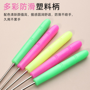 Plastic Handle <b>Leather</b> Punch <b>Tool</b> Stainless Steel Needle For Arts And Crafts Diy Sewing Repair - Product Image 5