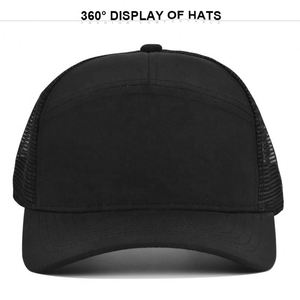 Casquette Trucker 7 Panneaux Respirante avec Dos en Maille, Visière Courbée Réglable, Logo Personnalisé, Vente en Gros, Unisexe, Casquette d'Été - Product Image 4