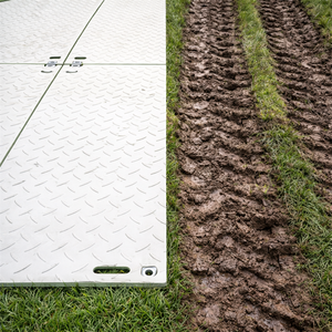 Маты для защиты грунта 4x8 футов для использования на газонах и в лесах, выдерживают тракторы и тяжелую технику, предотвращают выбивку колей - Product Image 2