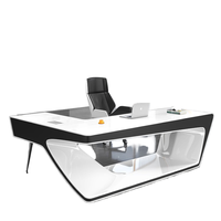 Bureau de direction moderne, table et chaise de bureau, table de patron, poste de travail, mobilier de bureau
