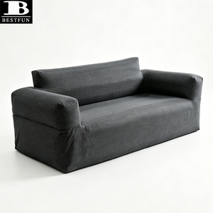 Canapé gonflable 2 places durable et imperméable, chaise de camping, chaise longue avec valves Boston à montage rapide pour piscine et jardin - Product Image 6