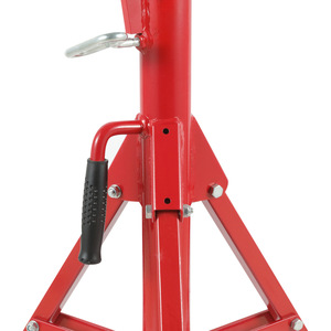 Support de tuyau triangulaire industriel portable multi-angle en acier pour tuyaux de 12 pouces, modèle 1107E - Product Image 3