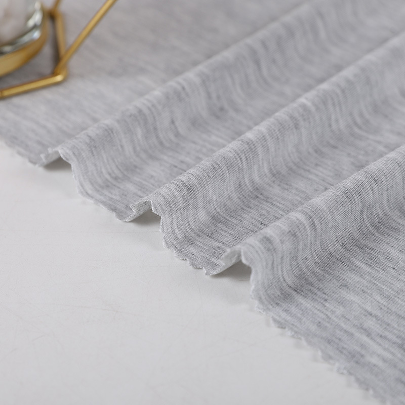 Бамбуковая хлопчатобумажная органическая ткань спандекс со склада ткань Одиночная Джерси