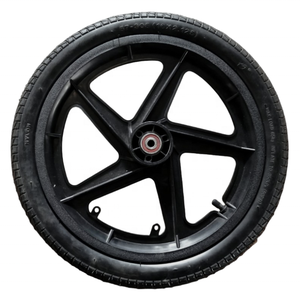 Roues à rayons pneumatiques directes d'usine 16x2.125 pour poussette de remorque de cargaison de chariot de vélo nouveau pour les rayons en caoutchouc en plastique de Restaurant - Product Image 6